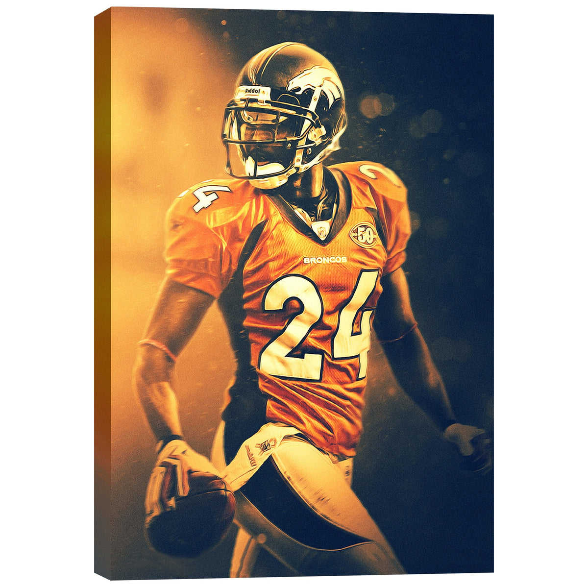 Champ Bailey Art Sports Decorative Poster School Dormitory 2 Canvas Wall Art Poster Decor Gift