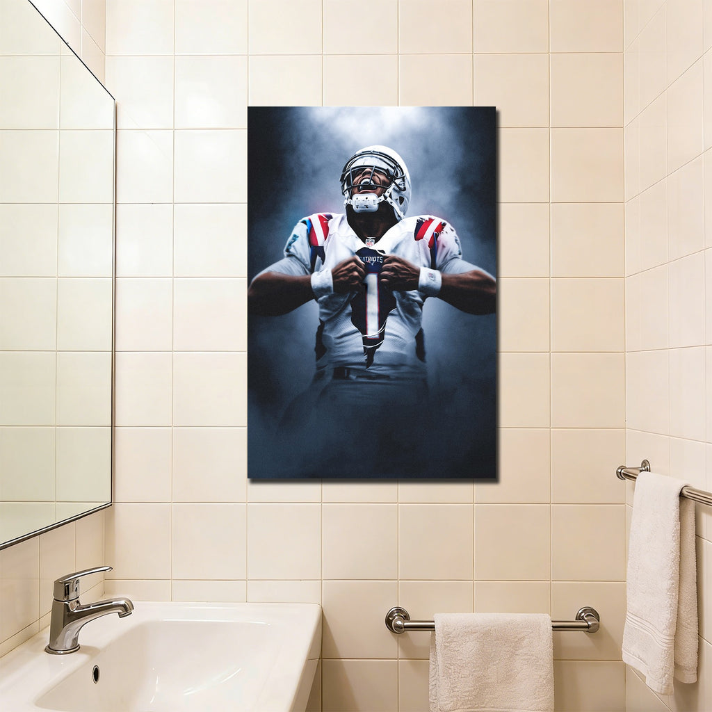 Cam Newton Art Sports Decorative Poster School Dormitory 7 Canvas Wall Art Poster Decor Gift