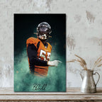 Bradley Chubb Celebrity Sports Art Poster School Dining Room Decoration 9 Canvas Wall Art Poster Decor Gift