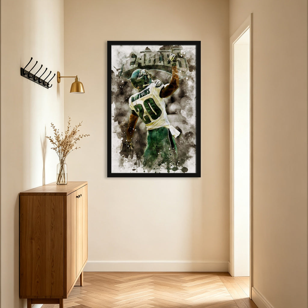 Brian Dawkins Art Poster 10 Canvas Wall Art Poster Decor Gift