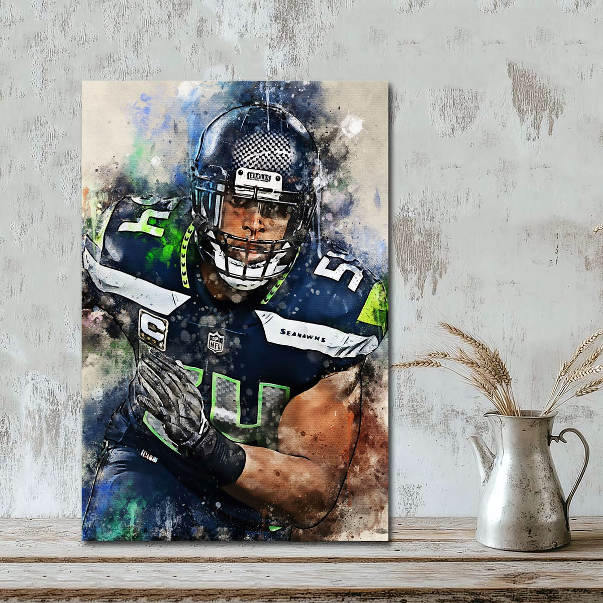 Bobby Wagner Celebrity Sports Art Poster School Dining Room Decoration 1 Canvas Wall Art Poster Decor Gift