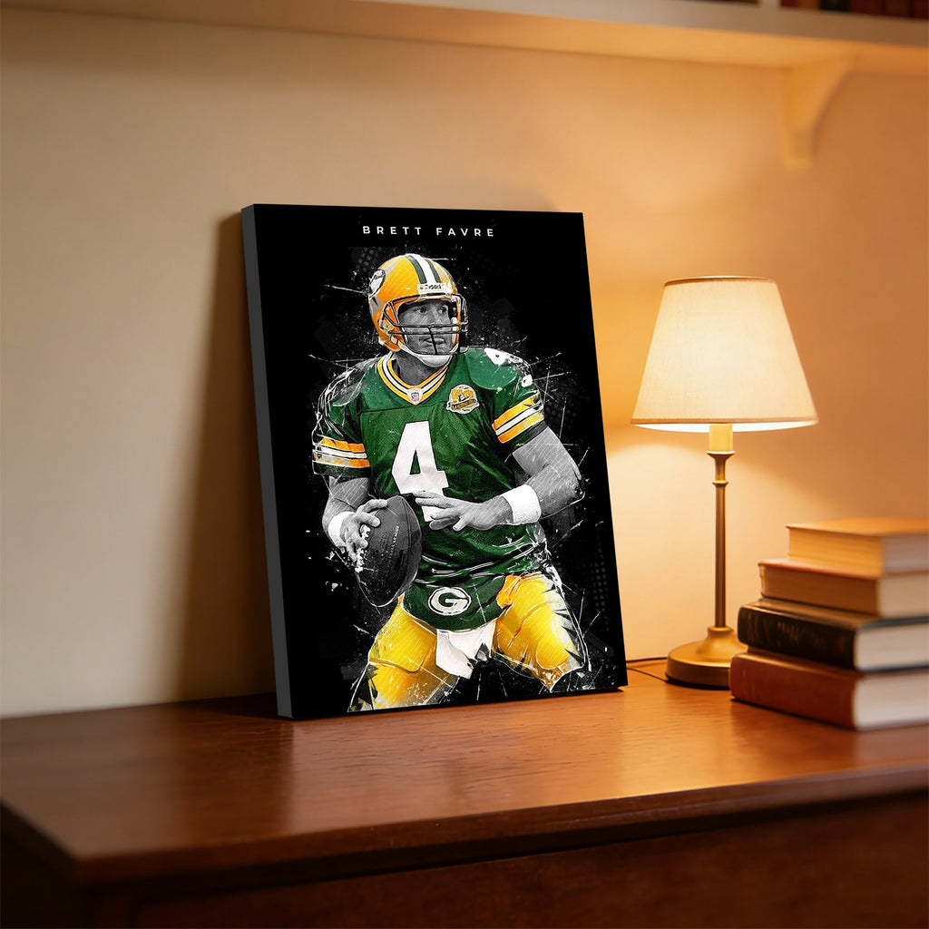 Brett Favre Art Poster 1 Canvas Wall Art Poster Decor Gift