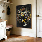 Ben Roethlisberger JuJu Smith Schuster TJ Watt Art Sports Decorative Poster School Dormitory 3 Canvas Wall Art Poster Decor Gift
