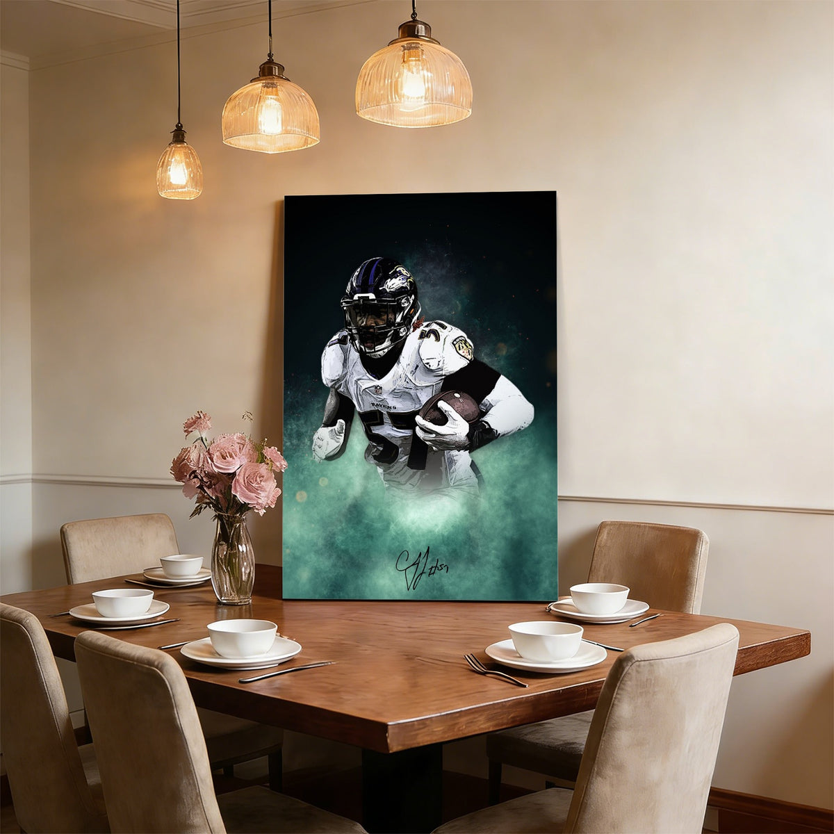 CJ Mosley Celebrity Sports Art Poster School Dining Room Decoration 8 Canvas Wall Art Poster Decor Gift