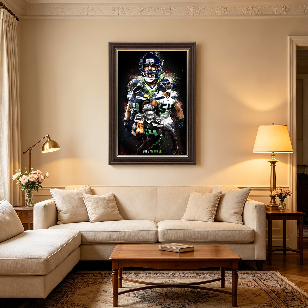 Bobby Wagner Celebrity Sports Art Poster School Dining Room Decoration 9 Canvas Wall Art Poster Decor Gift