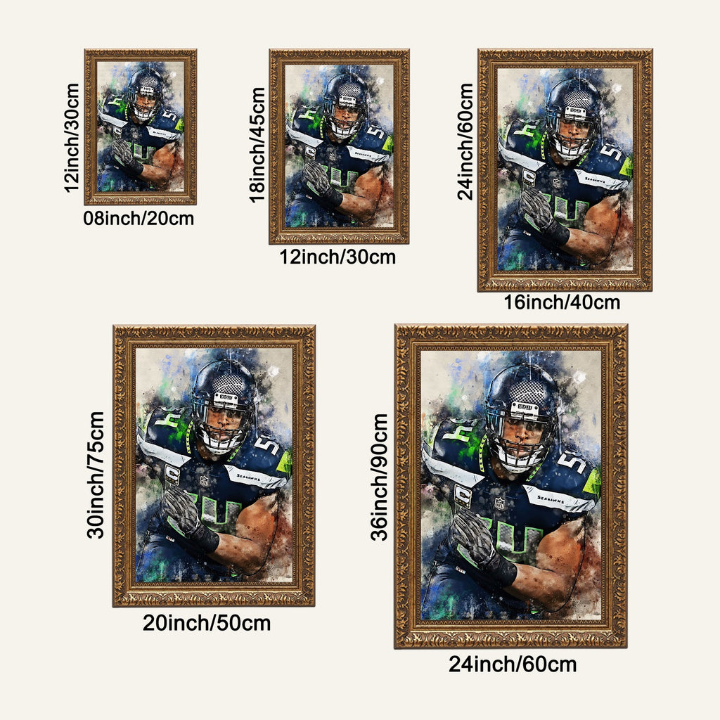 Bobby Wagner Celebrity Sports Art Poster School Dining Room Decoration 1 Canvas Wall Art Poster Decor Gift