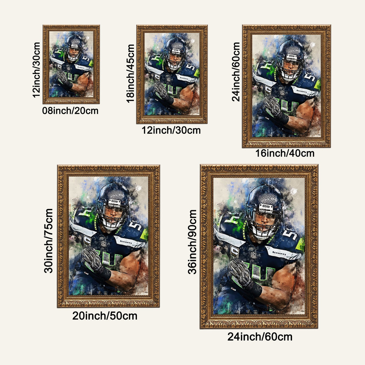 Bobby Wagner Celebrity Sports Art Poster School Dining Room Decoration 1 Canvas Wall Art Poster Decor Gift