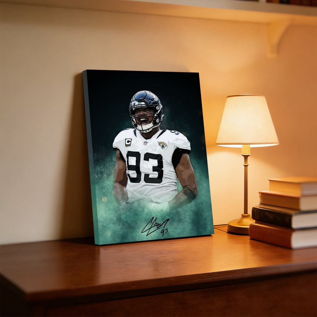 Calais Campbell Celebrity Sports Art Poster School Dining Room Decoration 7 Canvas Wall Art Poster Decor Gift