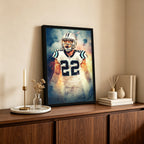 Christian McCaffrey Art Sports Decorative Poster School Dormitory 2 Canvas Wall Art Poster Decor Gift