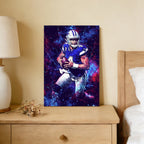 Dak Prescott Sports Celebrity Art Deco Poster 3 Canvas Wall Art Poster Decor Gift