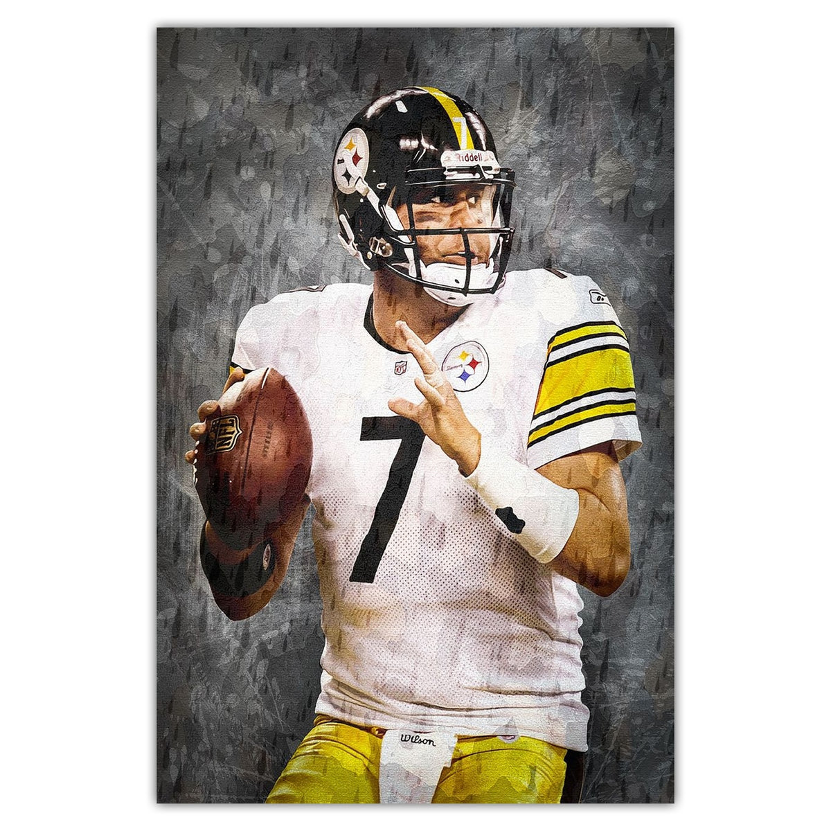 Ben Roethlisberger Celebrity Sports Art Poster School Dining Room Decoration 7 Canvas Wall Art Poster Decor Gift