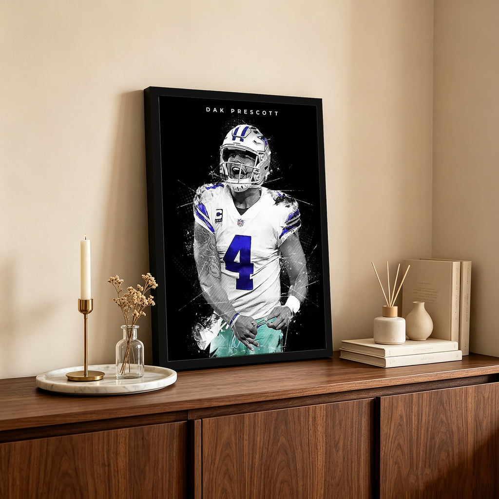 Dak Prescott Art Poster 1 Canvas Wall Art Poster Decor Gift