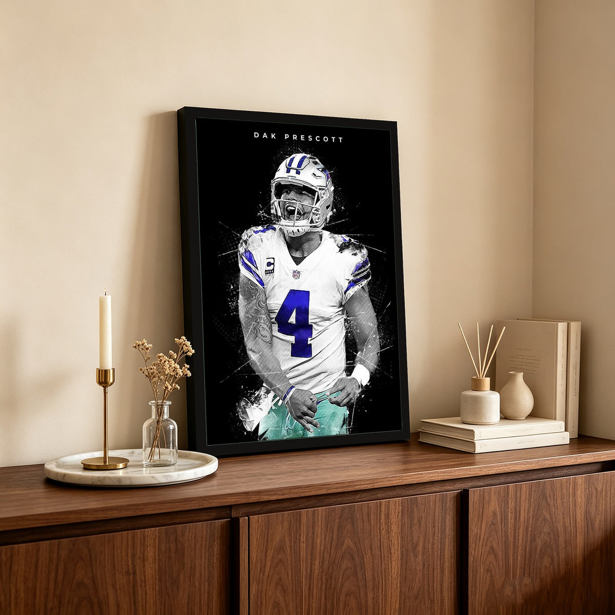 Dak Prescott Art Poster 1 Canvas Wall Art Poster Decor Gift