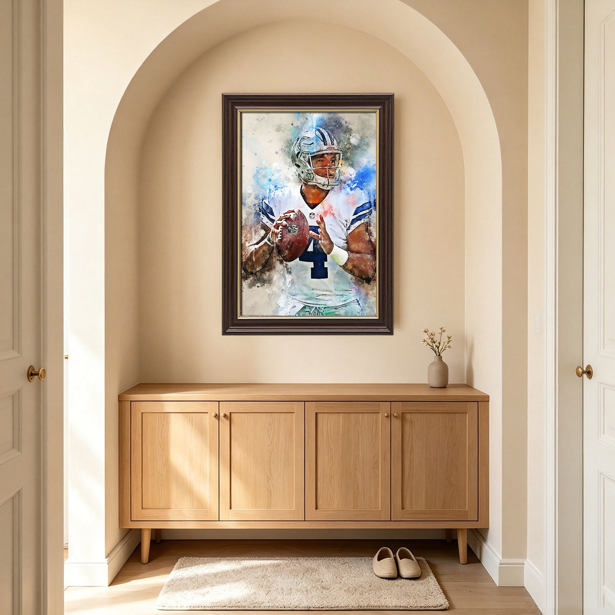 Dak Prescott Celebrity Sports Art Poster School Dining Room Decoration 5 Canvas Wall Art Poster Decor Gift