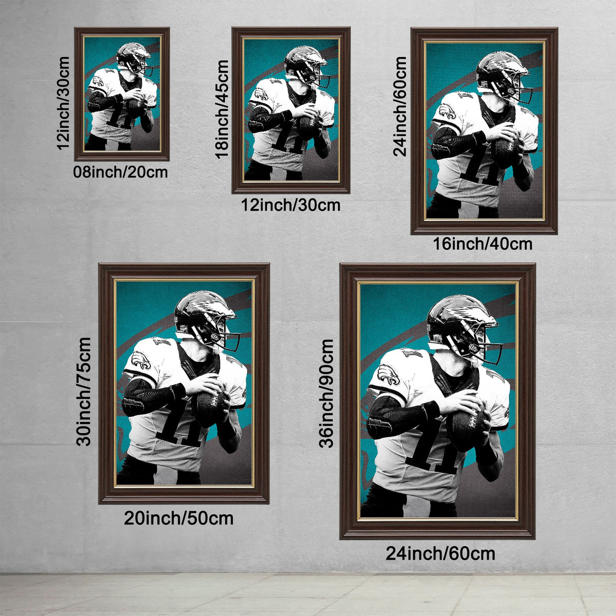 Carson Wentz Celebrity Sports Art Poster School Dining Room Decoration 1 Canvas Wall Art Poster Decor Gift