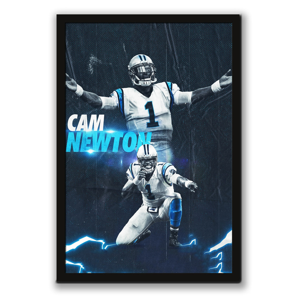 Cam Newton Sports Celebrity Art Deco Poster 5 Canvas Wall Art Poster Decor Gift