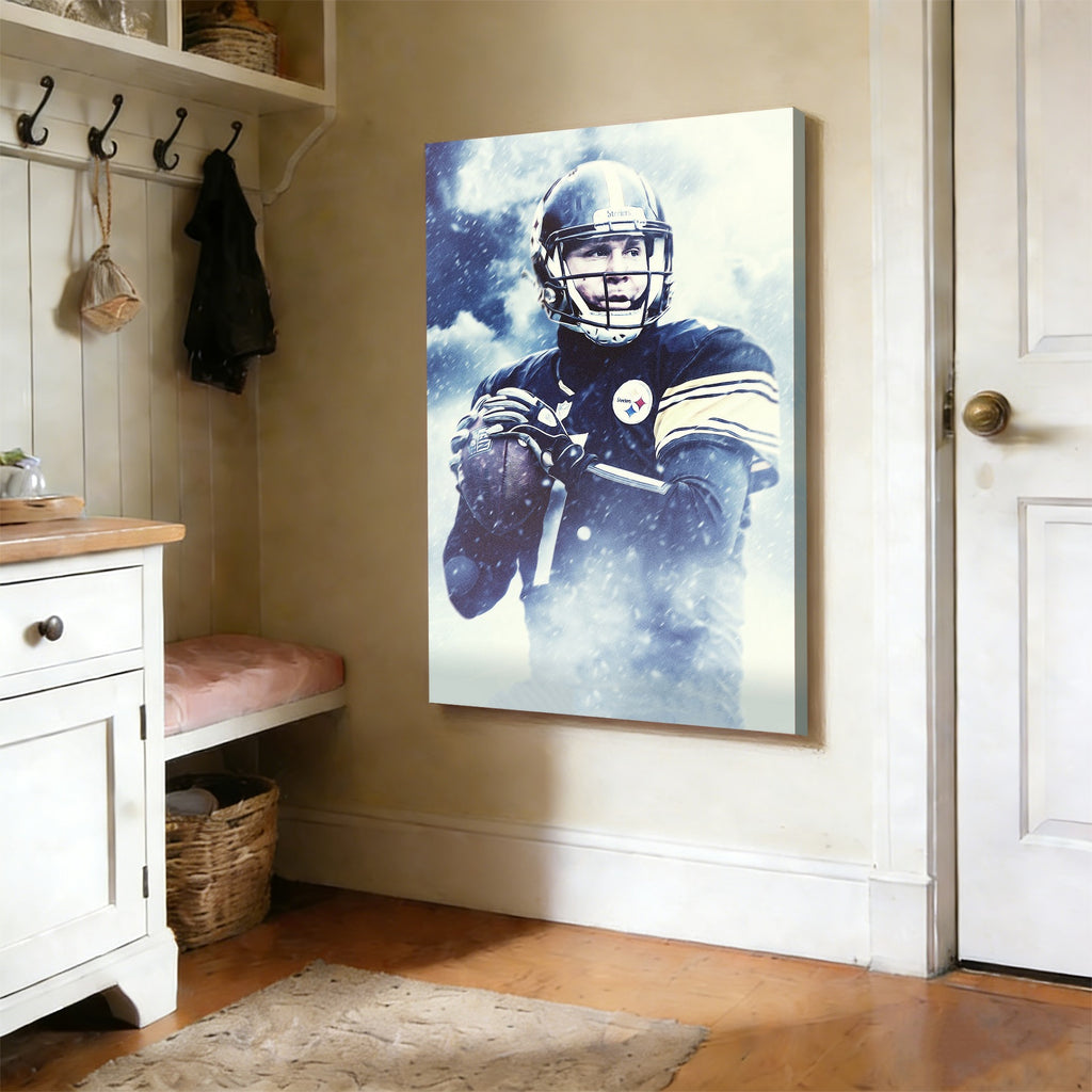 Ben Roethlisberger Art Sports Decorative Poster School Dormitory 1 Canvas Wall Art Poster Decor Gift
