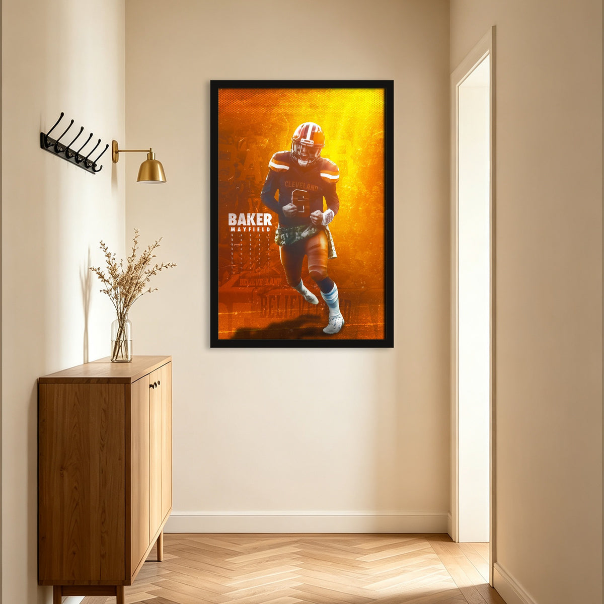 Baker Mayfield Sports Celebrity Art Deco Poster 8 Canvas Wall Art Poster Decor Gift