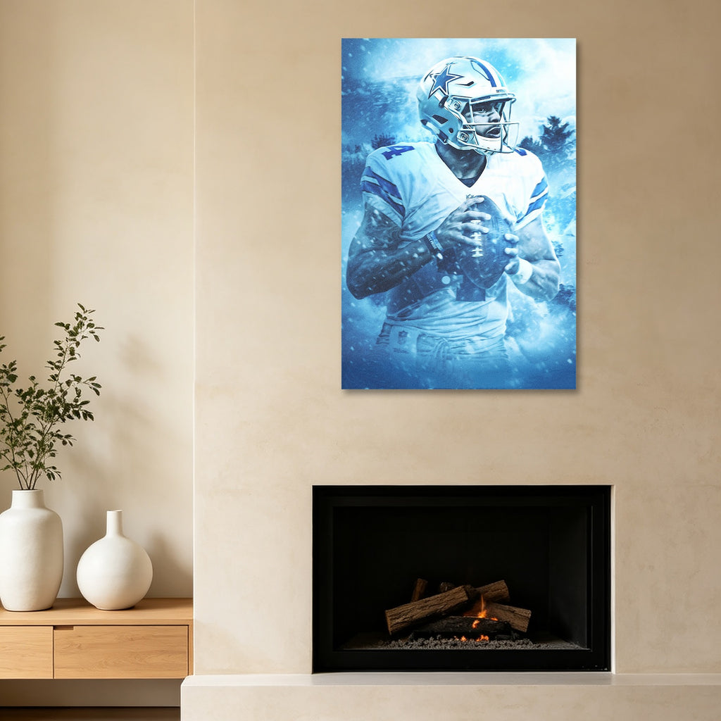 Dak Prescott Art Sports Decorative Poster School Dormitory 7 Canvas Wall Art Poster Decor Gift