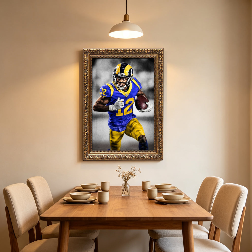 Brandin Cooks Art Sports Decorative Poster School Dormitory 5 Canvas Wall Art Poster Decor Gift