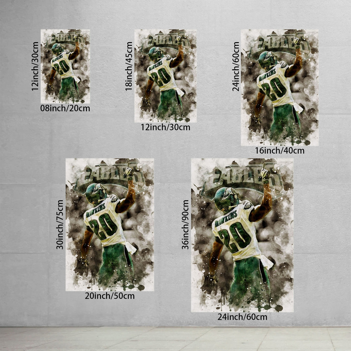 Brian Dawkins Art Poster 10 Canvas Wall Art Poster Decor Gift