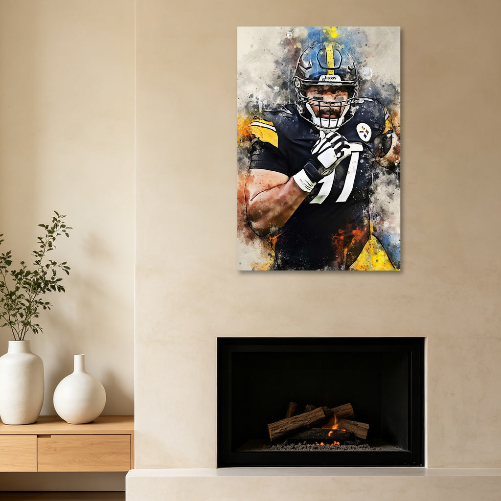Cameron Heyward Celebrity Sports Art Poster School Dining Room Decoration 7 Canvas Wall Art Poster Decor Gift