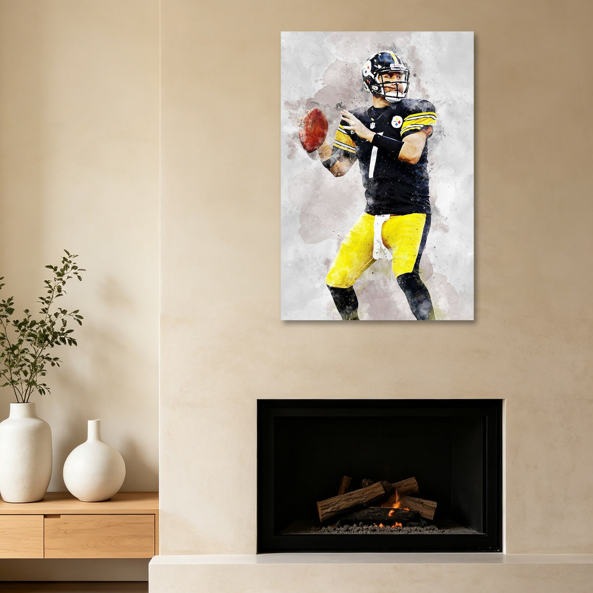 Ben Roethlisberger Celebrity Sports Art Poster School Dining Room Decoration 8 Canvas Wall Art Poster Decor Gift