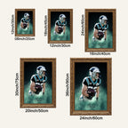 Christian McCaffrey Celebrity Sports Art Poster School Dining Room Decoration 4 Canvas Wall Art Poster Decor Gift