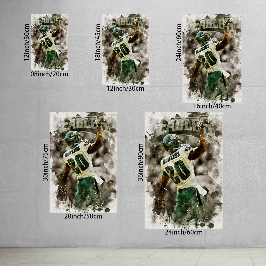 Brian Dawkins Art Poster 10 Canvas Wall Art Poster Decor Gift