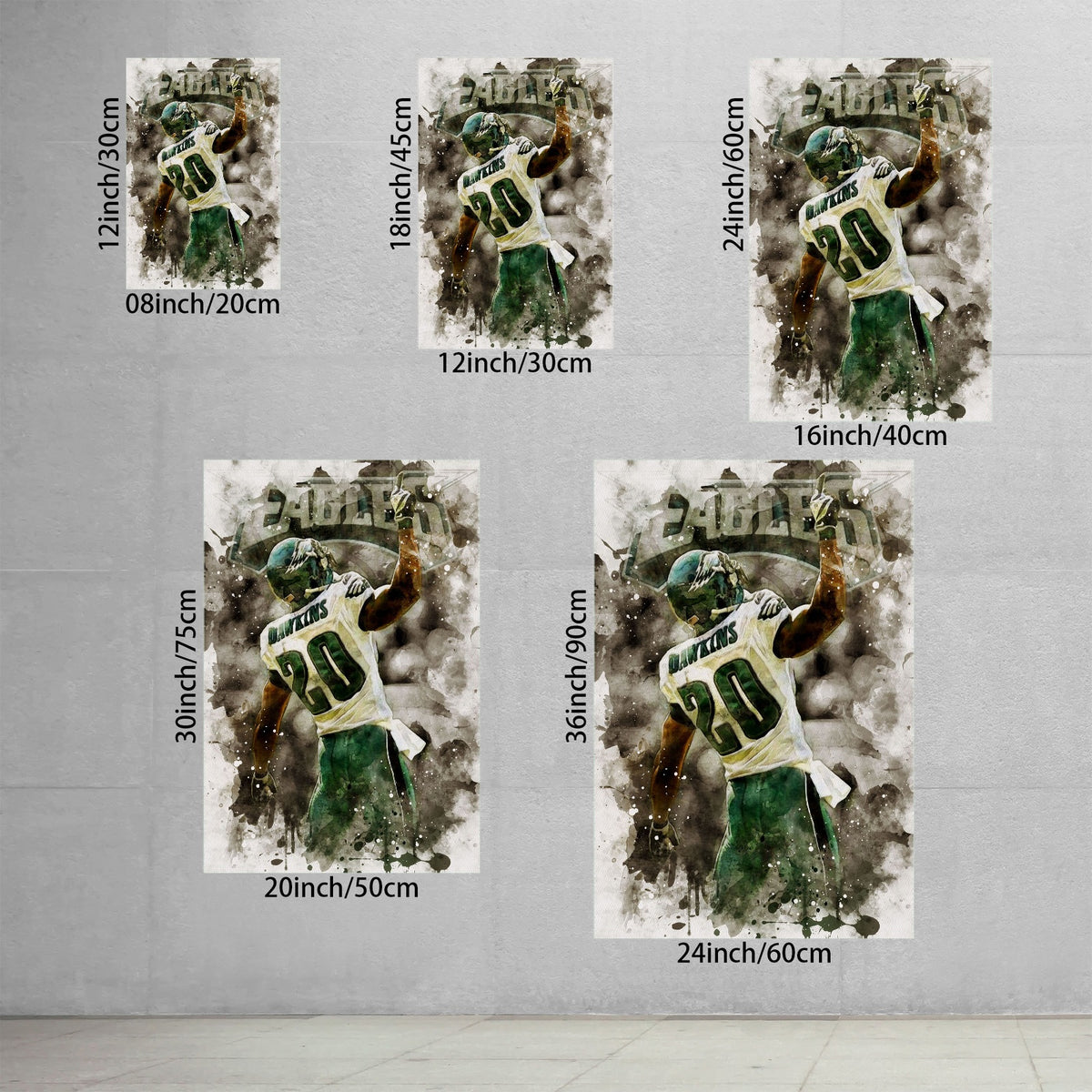 Brian Dawkins Art Poster 10 Canvas Wall Art Poster Decor Gift