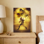 Barry Sanders Art Sports Decorative Poster School Dormitory 9 Canvas Wall Art Poster Decor Gift