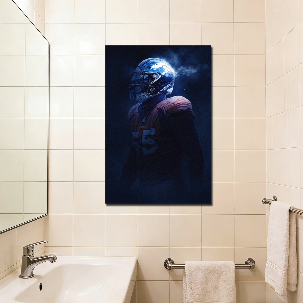 Bradley Chubb Art Sports Decorative Poster School Dormitory 8 Canvas Wall Art Poster Decor Gift