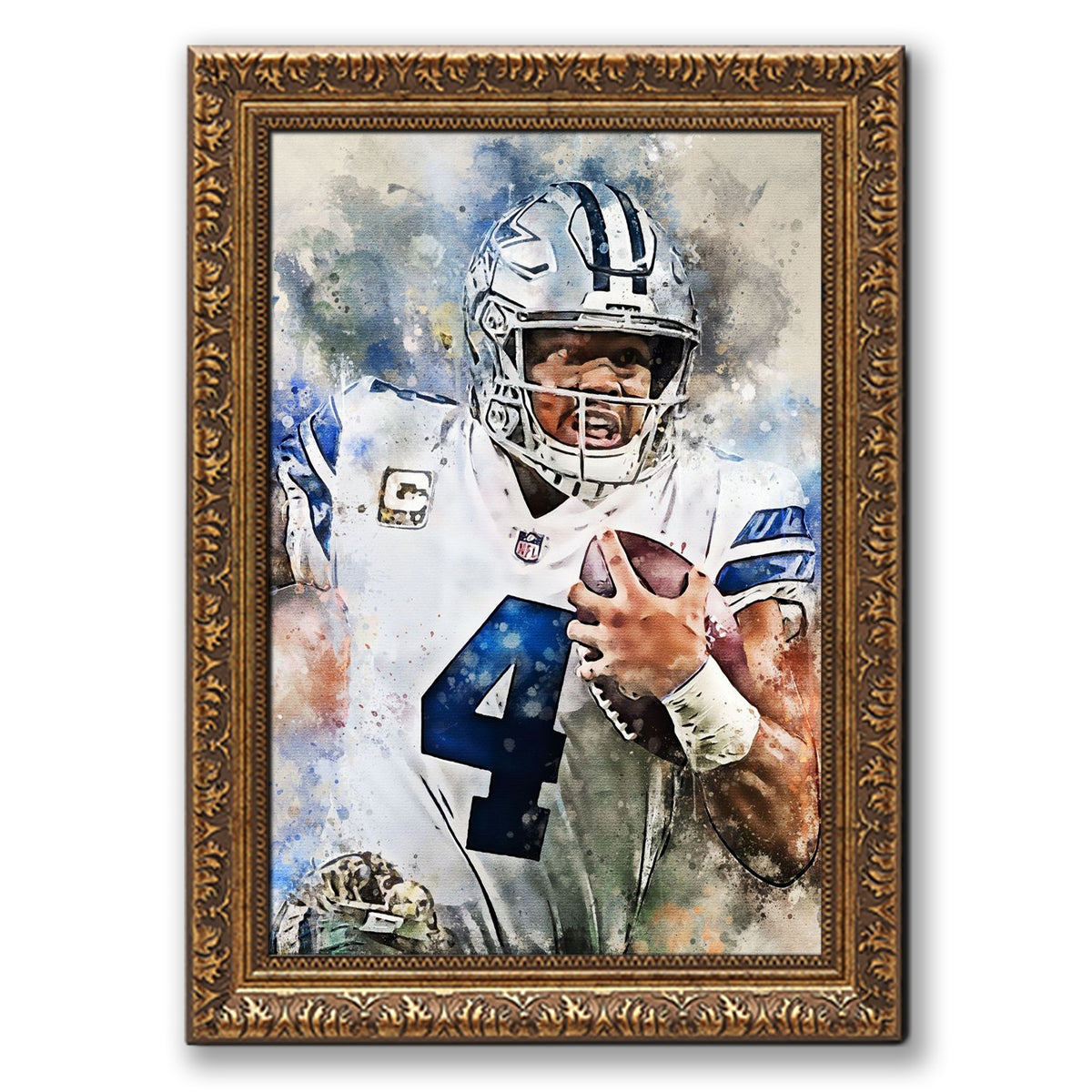 Dak Prescott Celebrity Sports Art Poster School Dining Room Decoration 0 Canvas Wall Art Poster Decor Gift