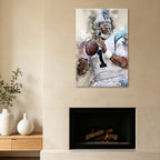 Cam Newton Celebrity Sports Art Poster School Dining Room Decoration 6 Canvas Wall Art Poster Decor Gift