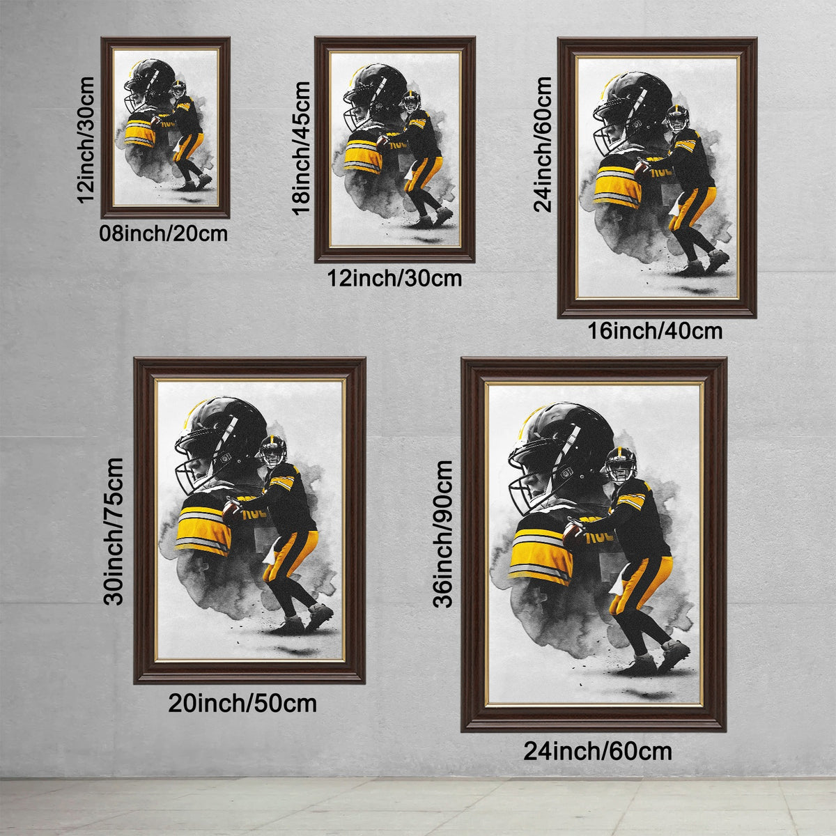 Ben Roethlisberger Art Sports Decorative Poster School Dormitory 4 Canvas Wall Art Poster Decor Gift