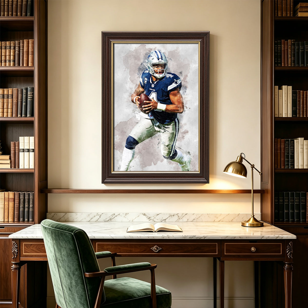 Dak Prescott 1Celebrity Sports Art Poster School Dining Room Decoration 0 Canvas Wall Art Poster Decor Gift
