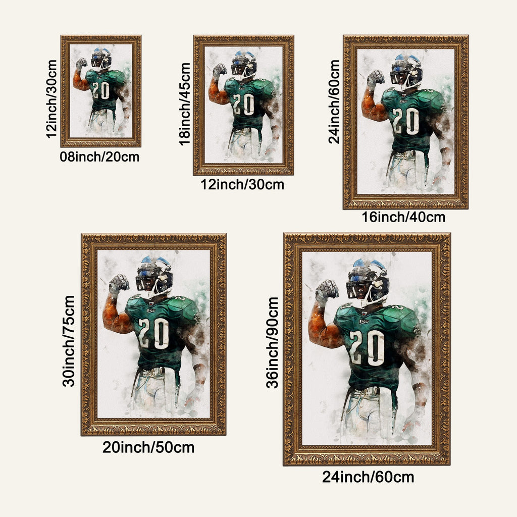 Brian Dawkins Art Poster 3 Canvas Wall Art Poster Decor Gift