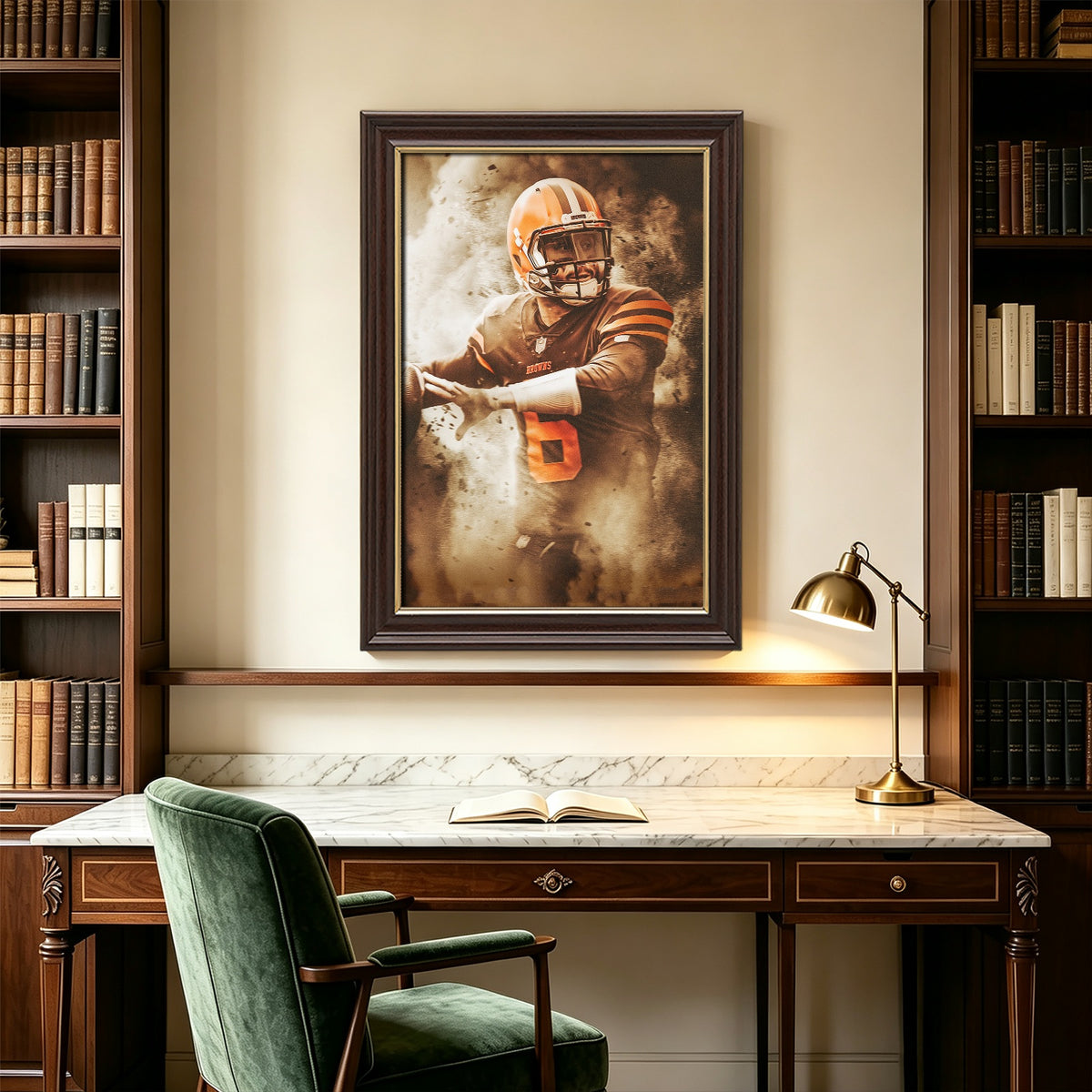 Baker Mayfield Art Sports Decorative Poster School Dormitory 3 Canvas Wall Art Poster Decor Gift