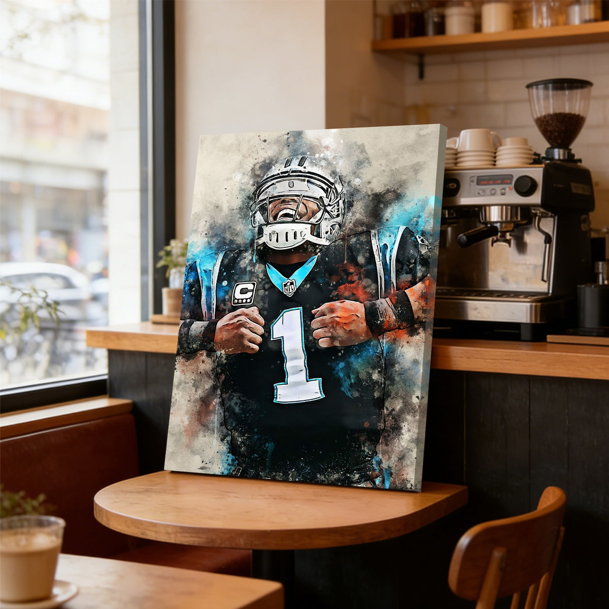 Cam Newton Celebrity Sports Art Poster School Dining Room Decoration 2 Canvas Wall Art Poster Decor Gift
