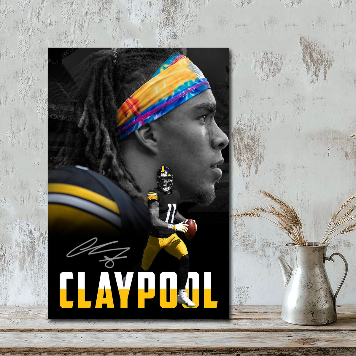 Chase Claypool Sports Celebrity Art Deco Poster 1 Canvas Wall Art Poster Decor Gift