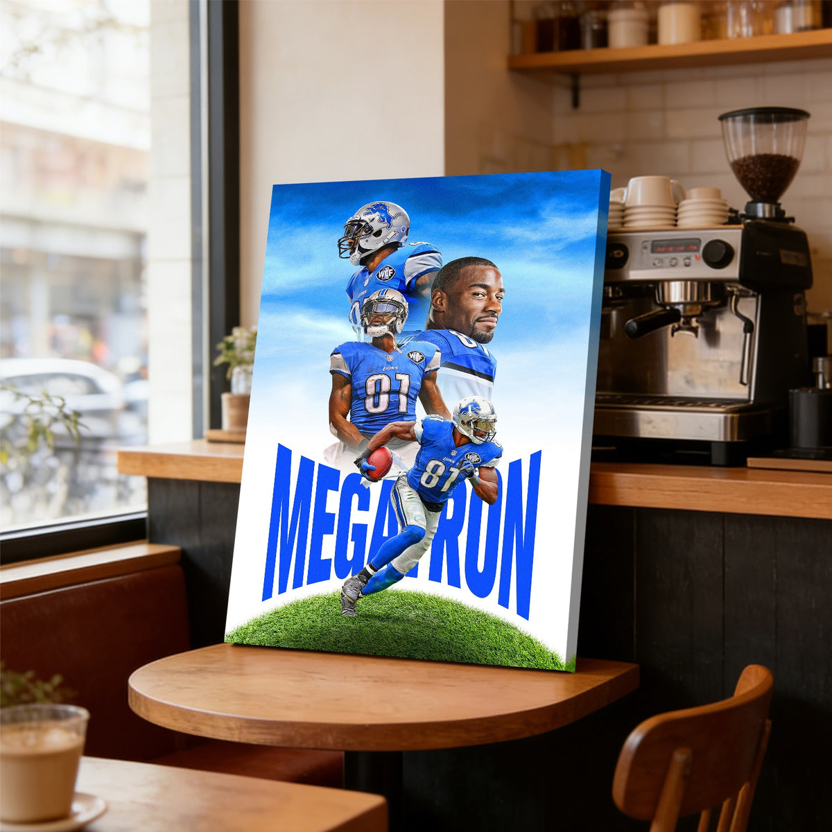 Calvin Johnson Celebrity Sports Art Poster School Dining Room Decoration 6 Canvas Wall Art Poster Decor Gift