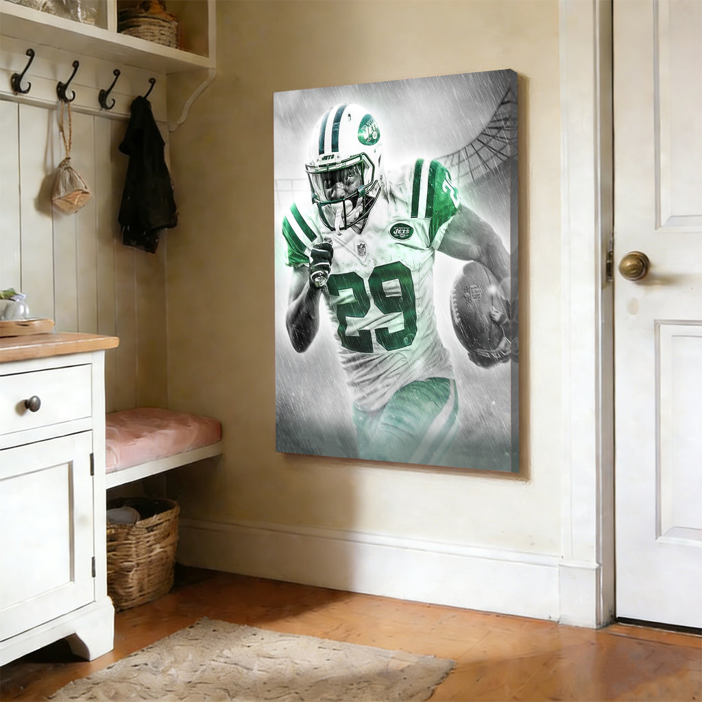 Bilal Powell Art Sports Decorative Poster School Dormitory 0 Canvas Wall Art Poster Decor Gift