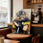 Ben Roethlisberger Celebrity Sports Art Poster School Dining Room Decoration 6 Canvas Wall Art Poster Decor Gift