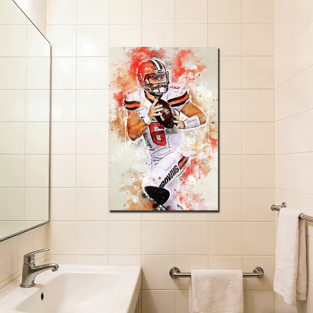 Baker Mayfield Sports Celebrity Art Deco Poster 5 Canvas Wall Art Poster Decor Gift
