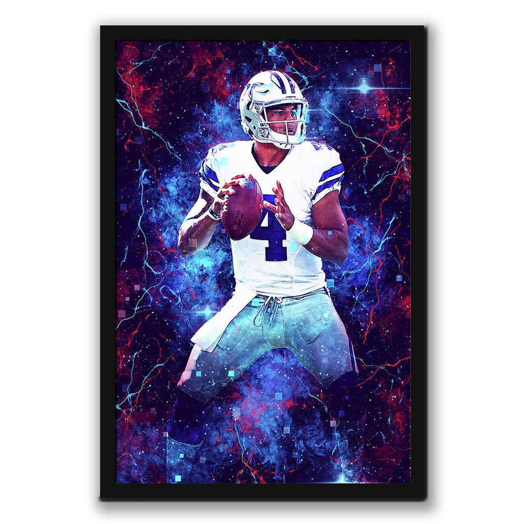 Dak Prescott Sports Celebrity Art Deco Poster 2 Canvas Wall Art Poster Decor Gift