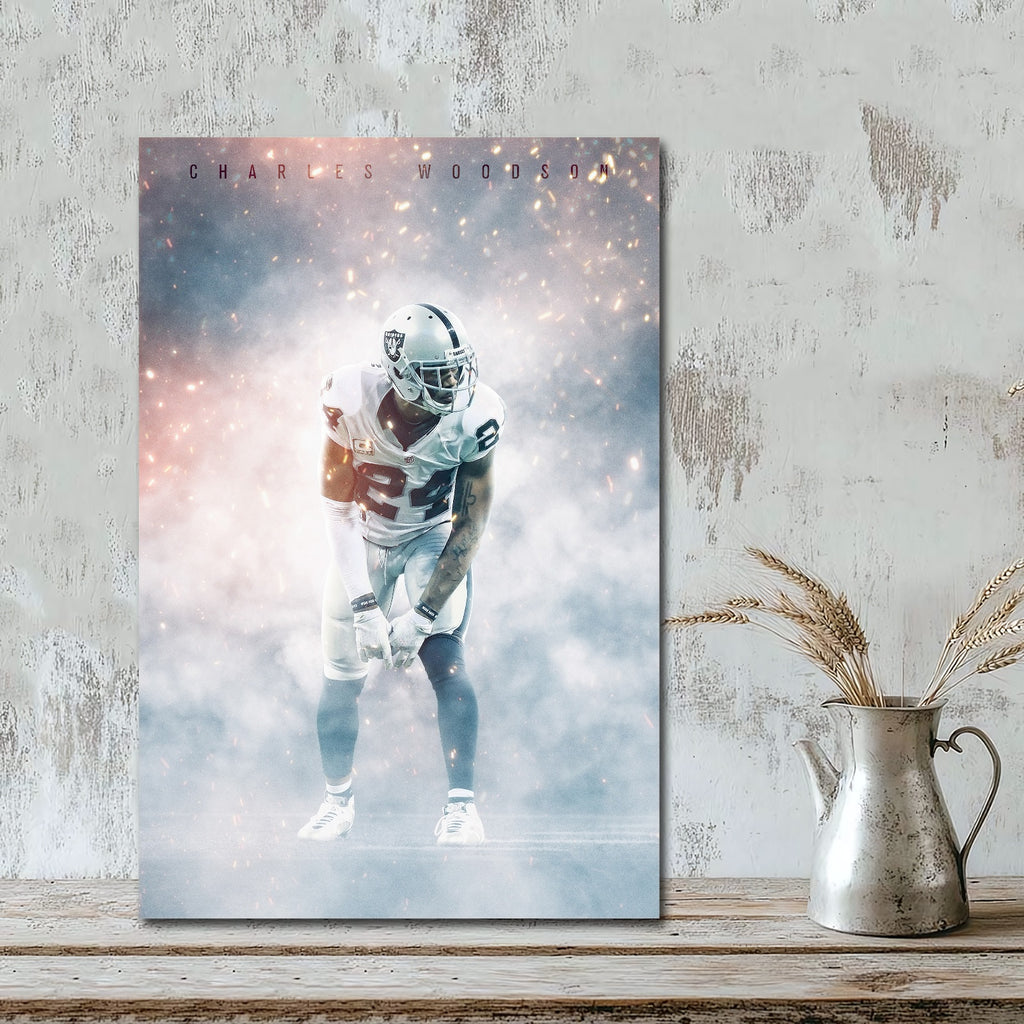 Charles Woodson Celebrity Sports Art Poster School Dining Room Decoration 3 Canvas Wall Art Poster Decor Gift