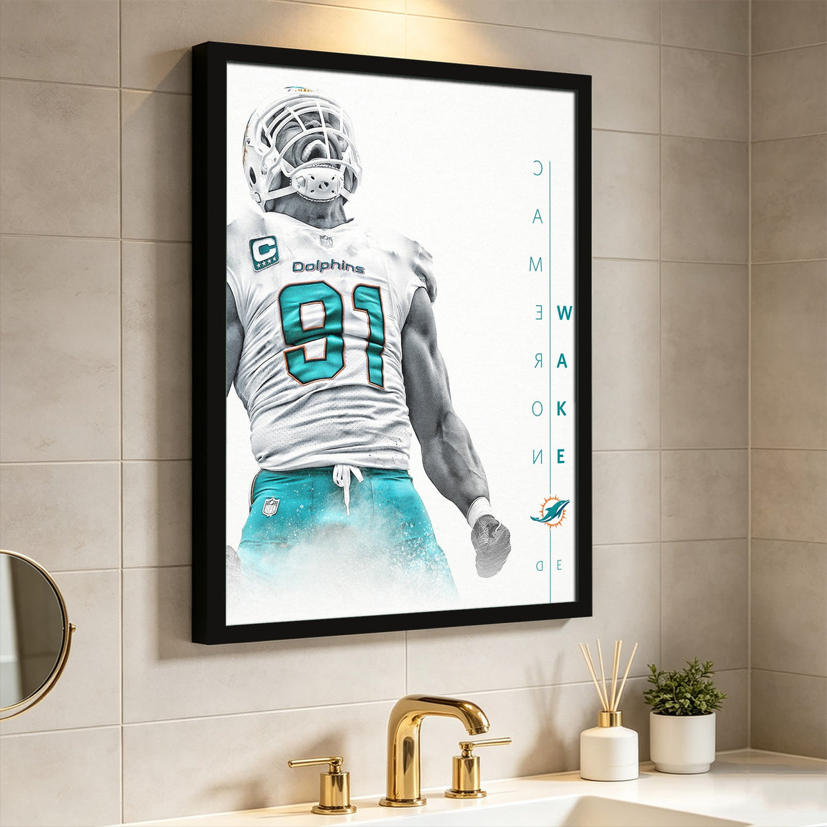 Cameron Wake Celebrity Sports Art Poster School Dining Room Decoration 0 Canvas Wall Art Poster Decor Gift