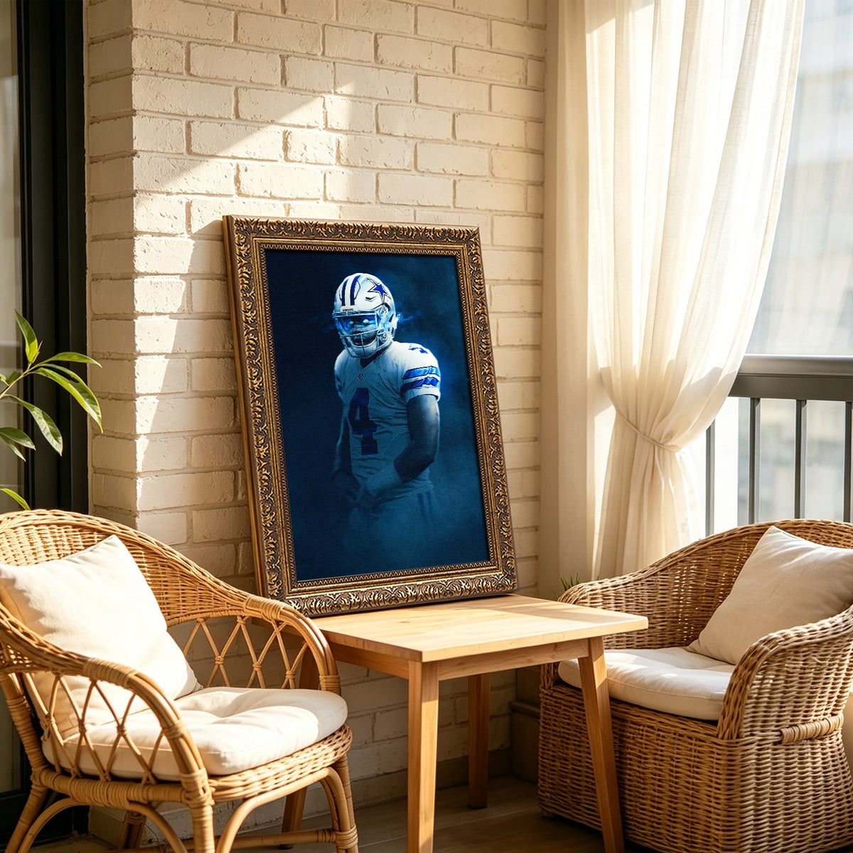 Dak Prescott Art Sports Decorative Poster School Dormitory 2 Canvas Wall Art Poster Decor Gift