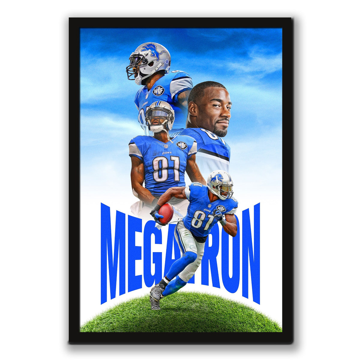 Calvin Johnson Celebrity Sports Art Poster School Dining Room Decoration 6 Canvas Wall Art Poster Decor Gift
