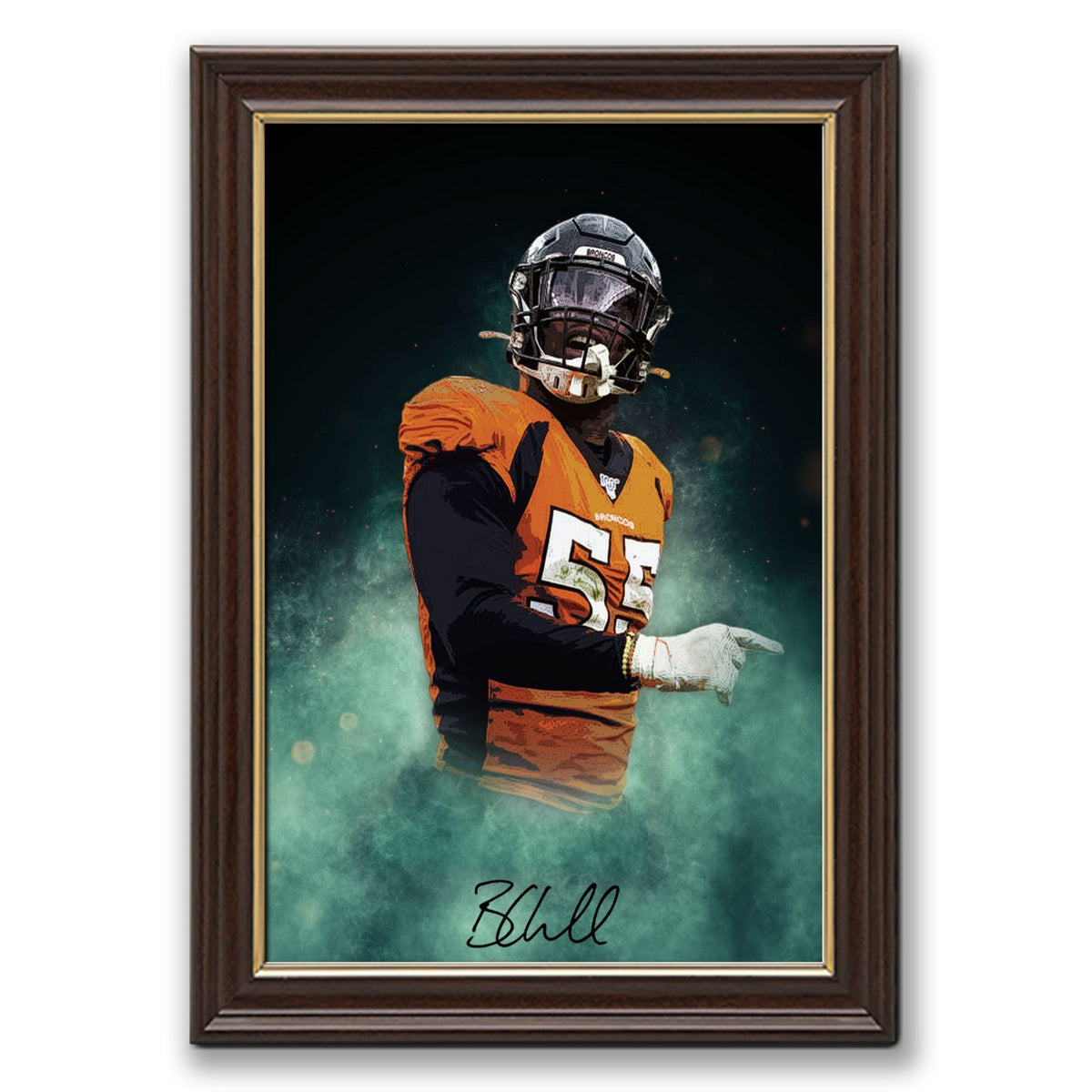 Bradley Chubb Celebrity Sports Art Poster School Dining Room Decoration 9 Canvas Wall Art Poster Decor Gift